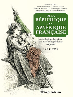 cover image of De la république en Amérique française